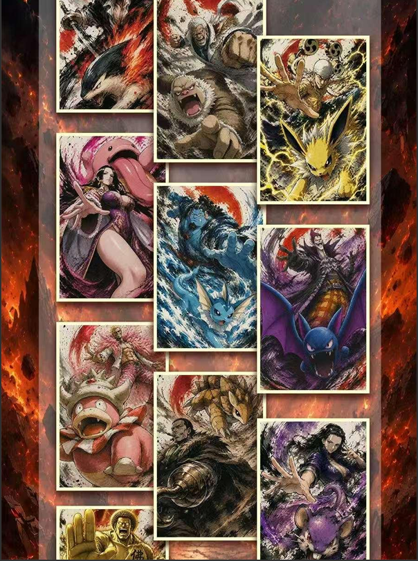 A6 Pokemon x ONE PIECE