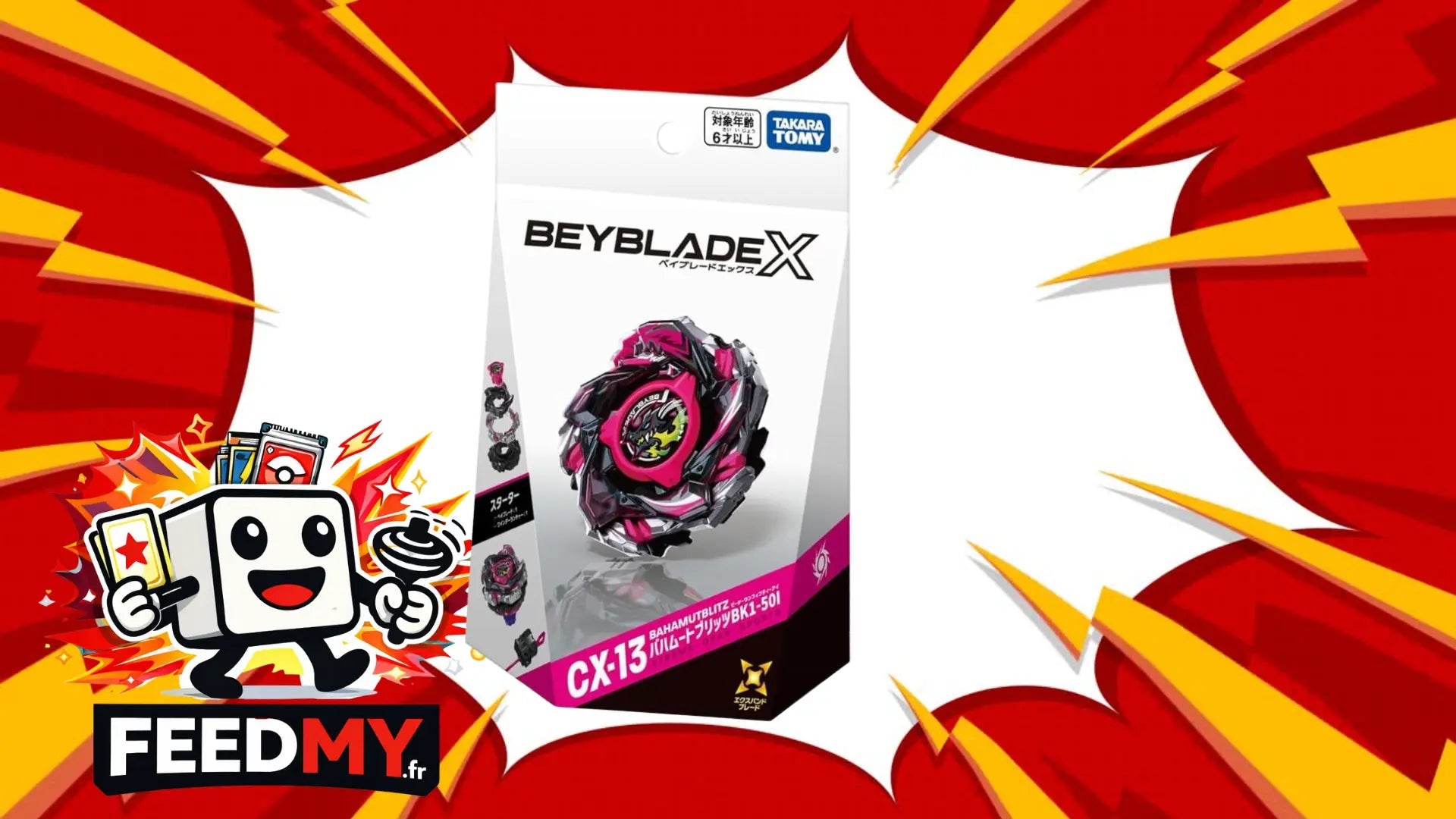 Beyblade X CX - 13 Starter BahamutBlitz BK1 - 50I - FeedMy
