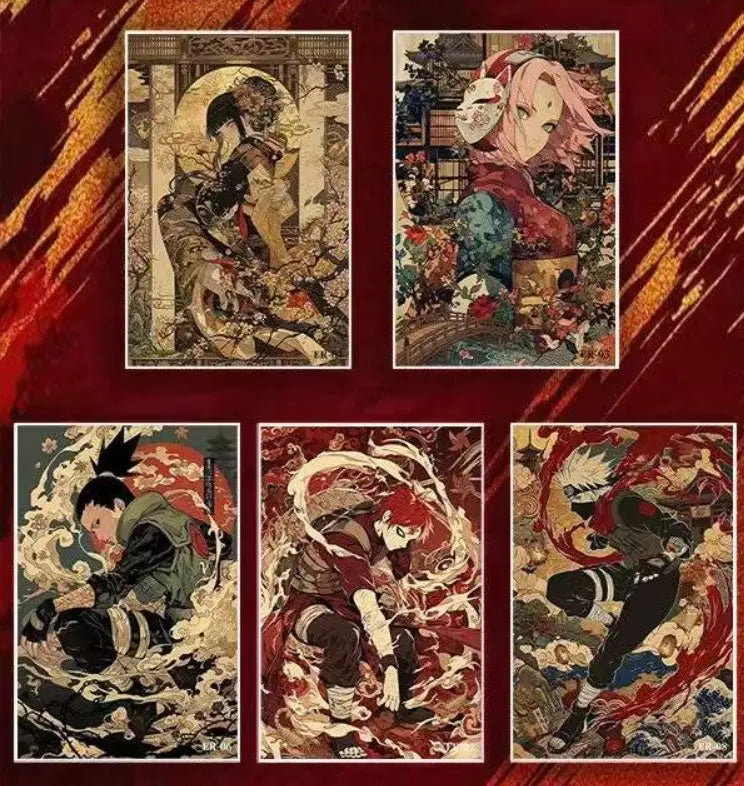 🌟 Cartes Naruto Format A5 : L'Art Ninja en Grand Format ! - FeedMy