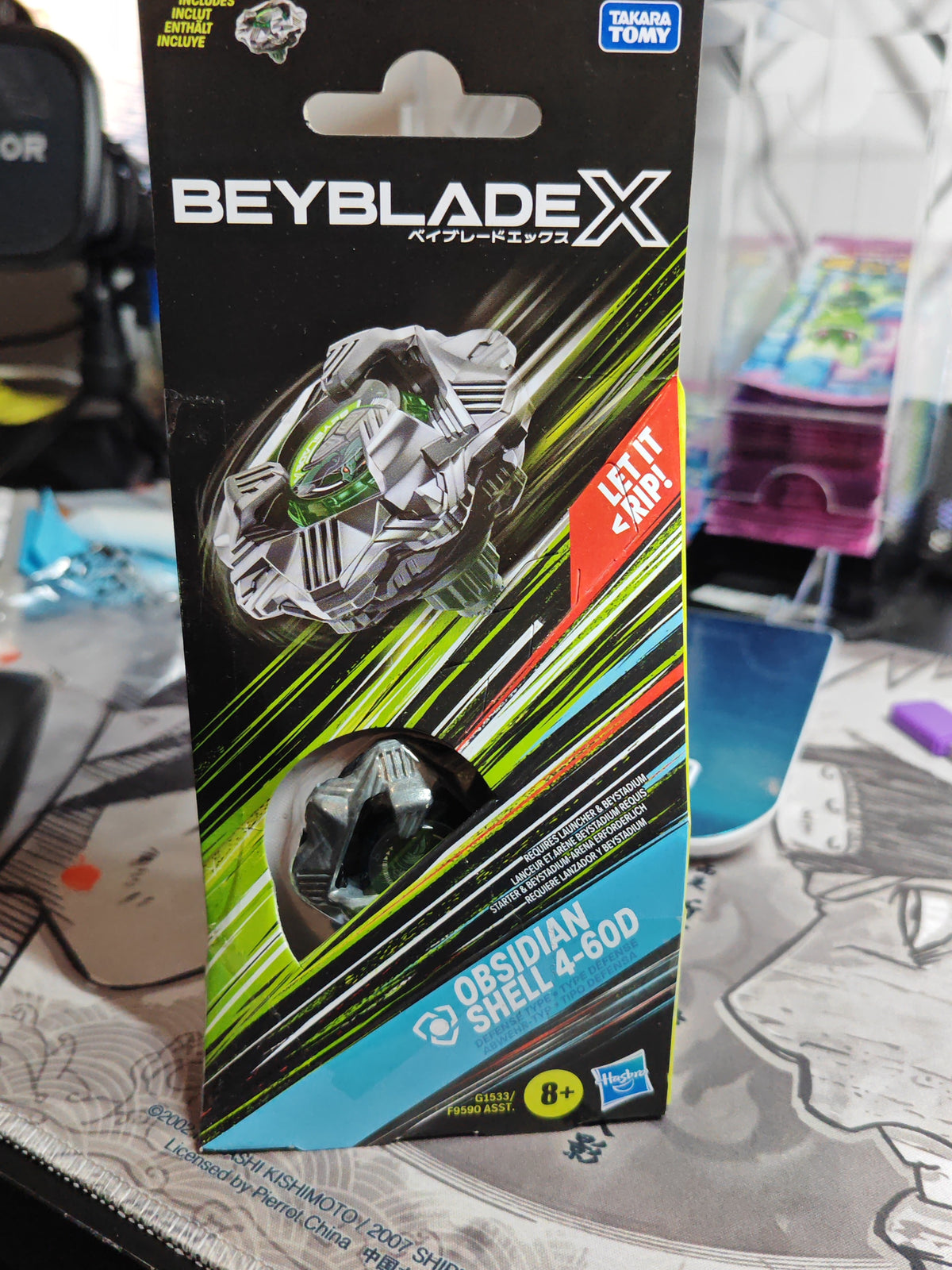 Obsidian Shell 4-60D — Produit scellé Hasbro Beyblade X — Neuf