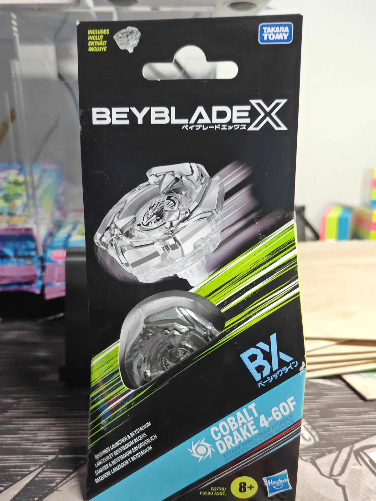 Cobalt Drake 4-60F — Produit scellé Hasbro Beyblade X — Neuf Beyblade X