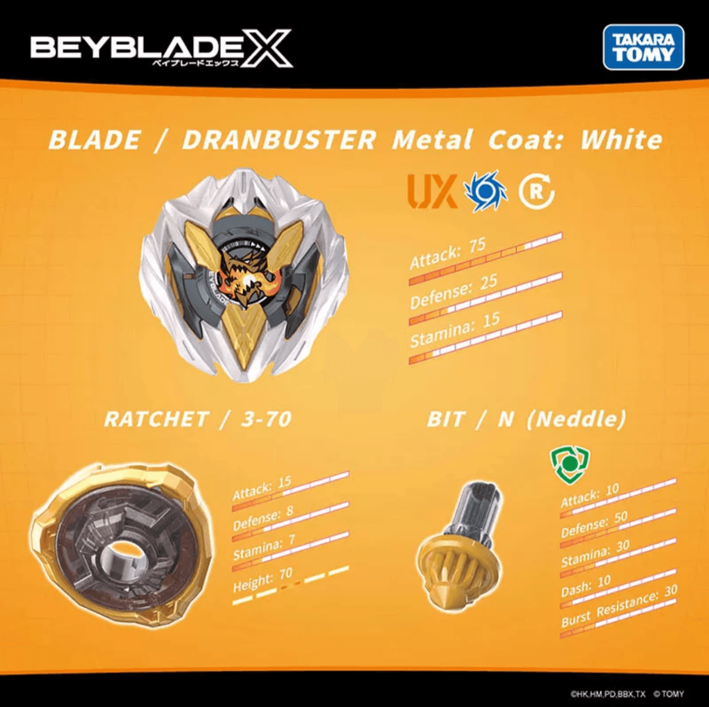 Takara Tomy UX-00 Dran Deck Starter Set Burst Beyblade X Booster Stock Officiel - FeedMy