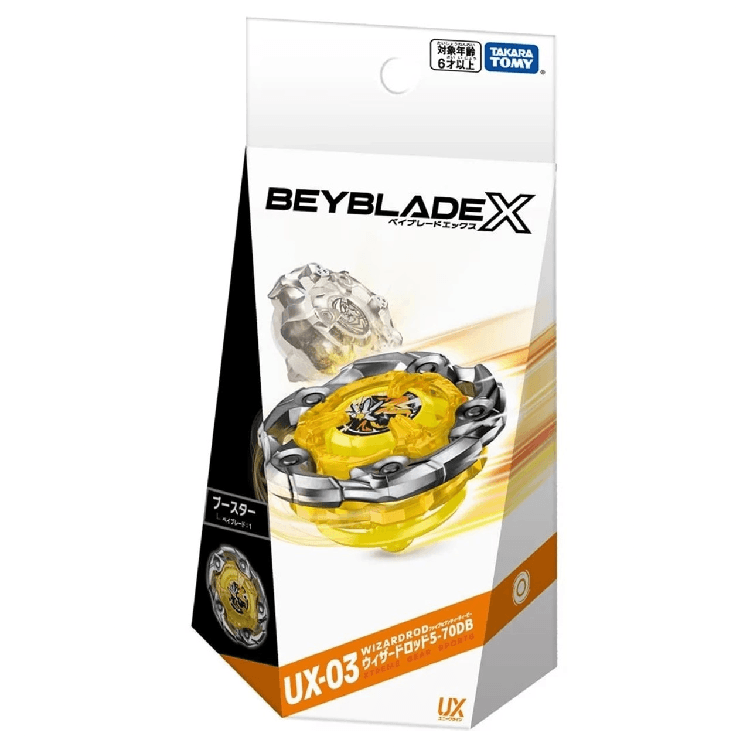 Takara Tomy Beyblade X Booster UX-03 Wizard Rod 5-70DB - FeedMy