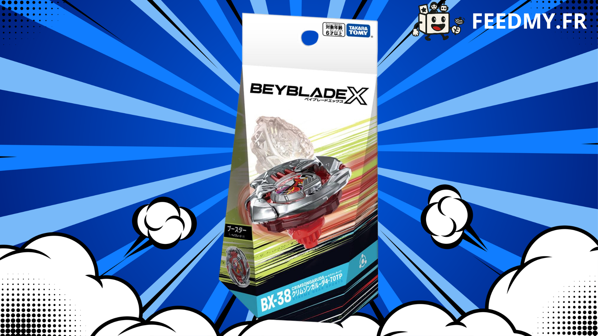 Takara Tomy BX38 Crimson Garuda 4-70TP Burst Beyblade X Booster