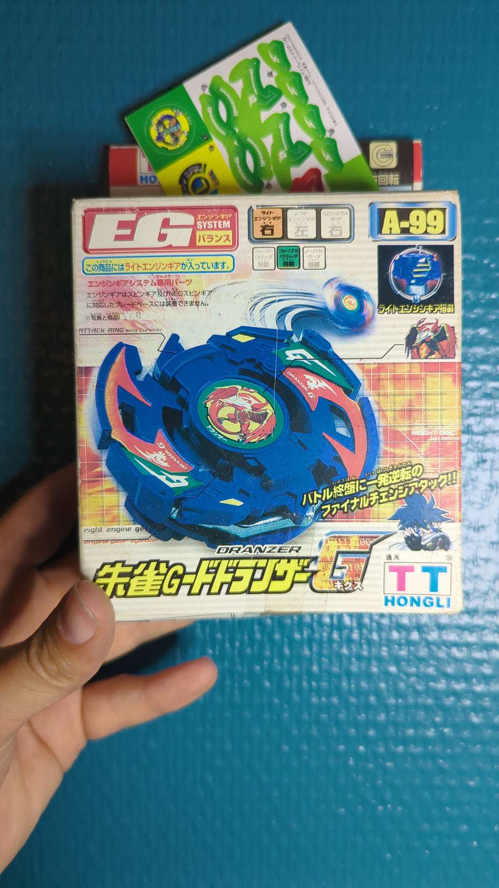 Takara Beyblade G-Revolution Launcher A-99 Dranzer G Kai Hiwatari en boîte jamais monté.
